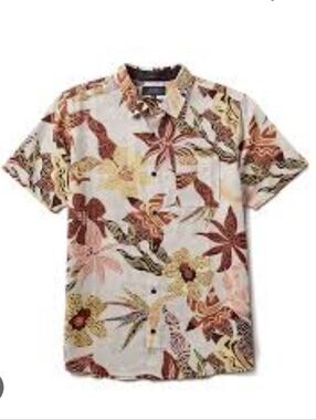 Roark Short-Sleeve Button Down Summer Shirt-NWT